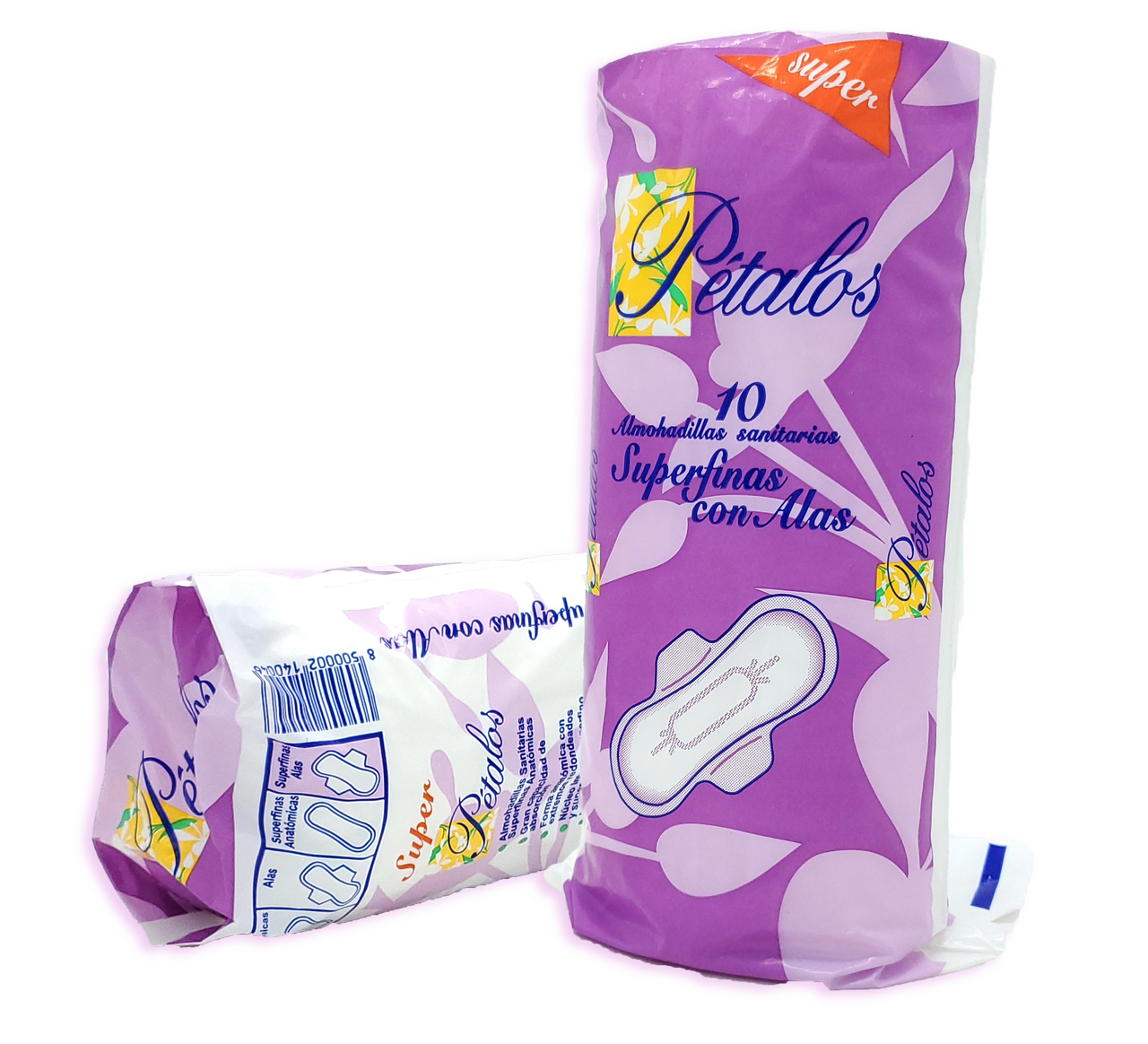 Almohadillas Sanitarias Superfinas con Alas