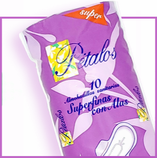 Almohadillas Sanitarias Superfinas con Alas
